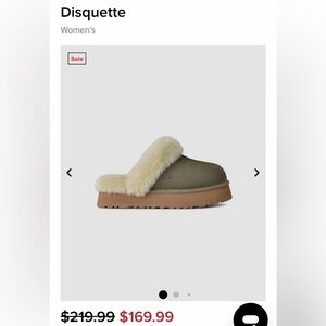 UGG Disquette Slippers Moss Green